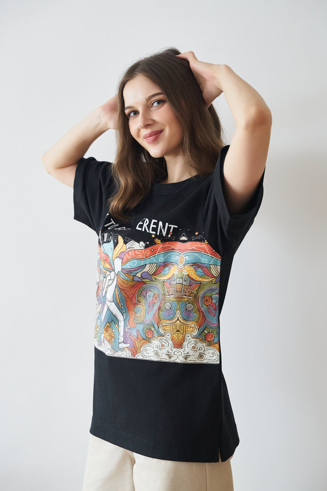 Unisex Cotton Black T-Shirt - DARE TO BE DIFFERENT