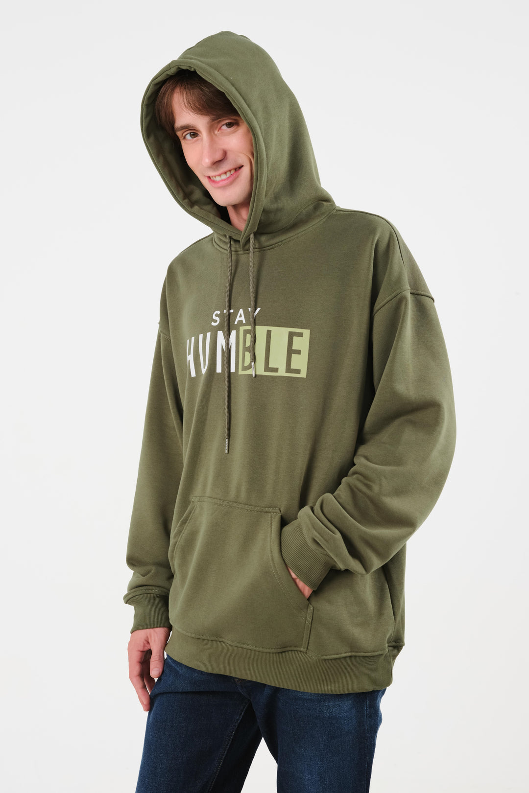 COUPLE OUTFITS - UNISEX MOSS-GREEN HOODIE