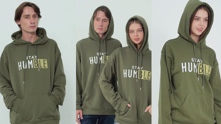 COUPLE OUTFITS - UNISEX MOSS-GREEN HOODIE
