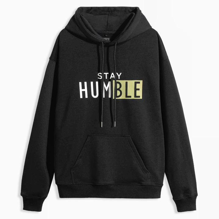 UNISEX BLACK "STAY HUMBLE" HOODIE